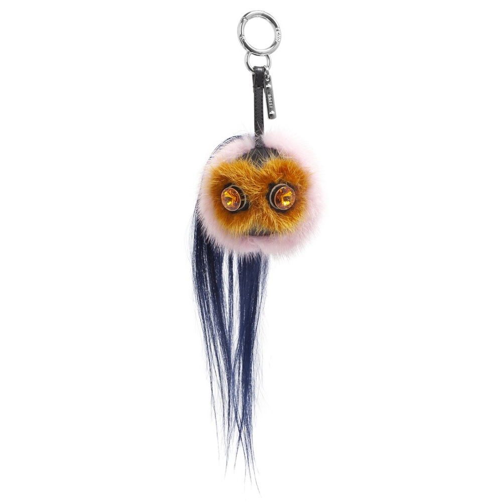 Pink Fendi Marshmallow Bag Bug Charm